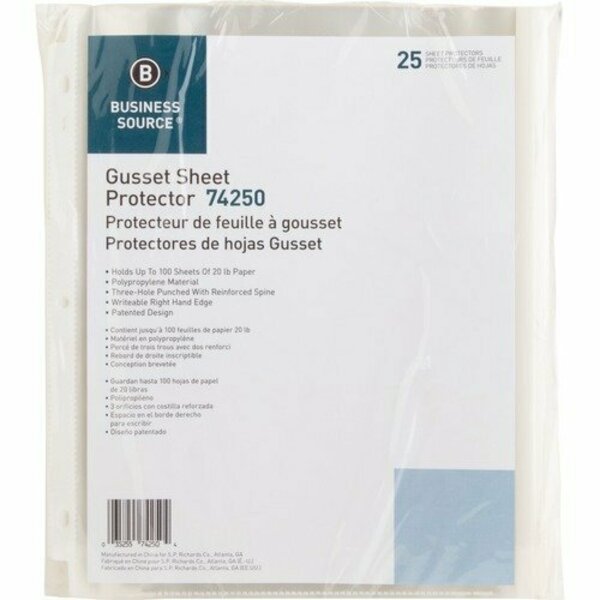 Business Source PROTECTOR, SHEET, HICAP, HW, CL, 25PK BSN74250